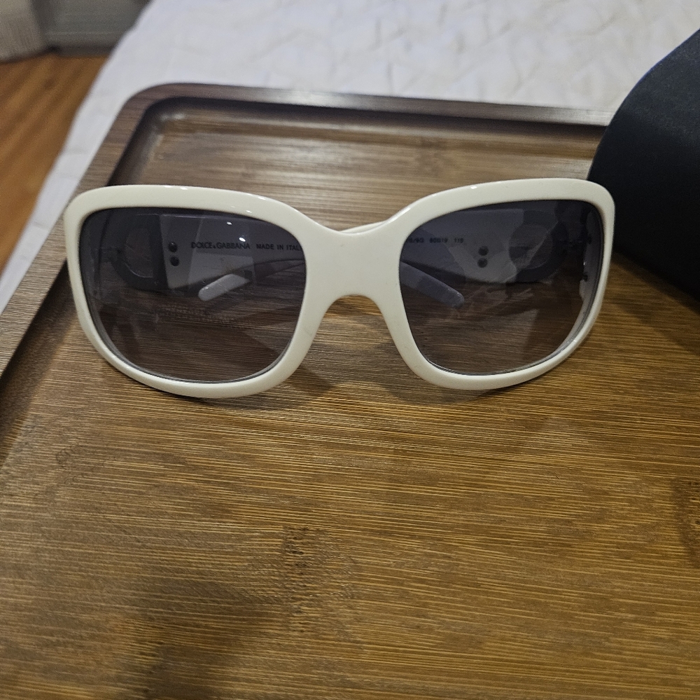 Dolce & Gabbana White Sunglasses